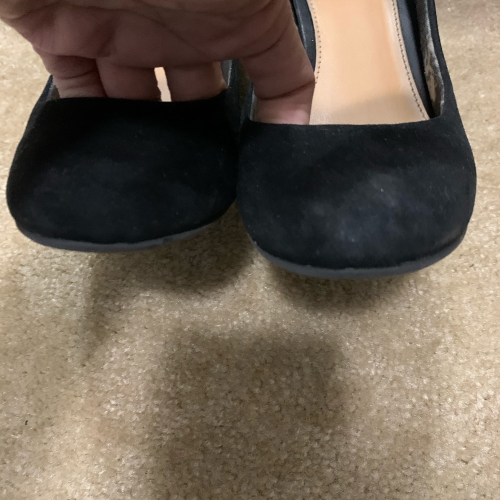 Fergalicious Dreamer suede wedge pumps